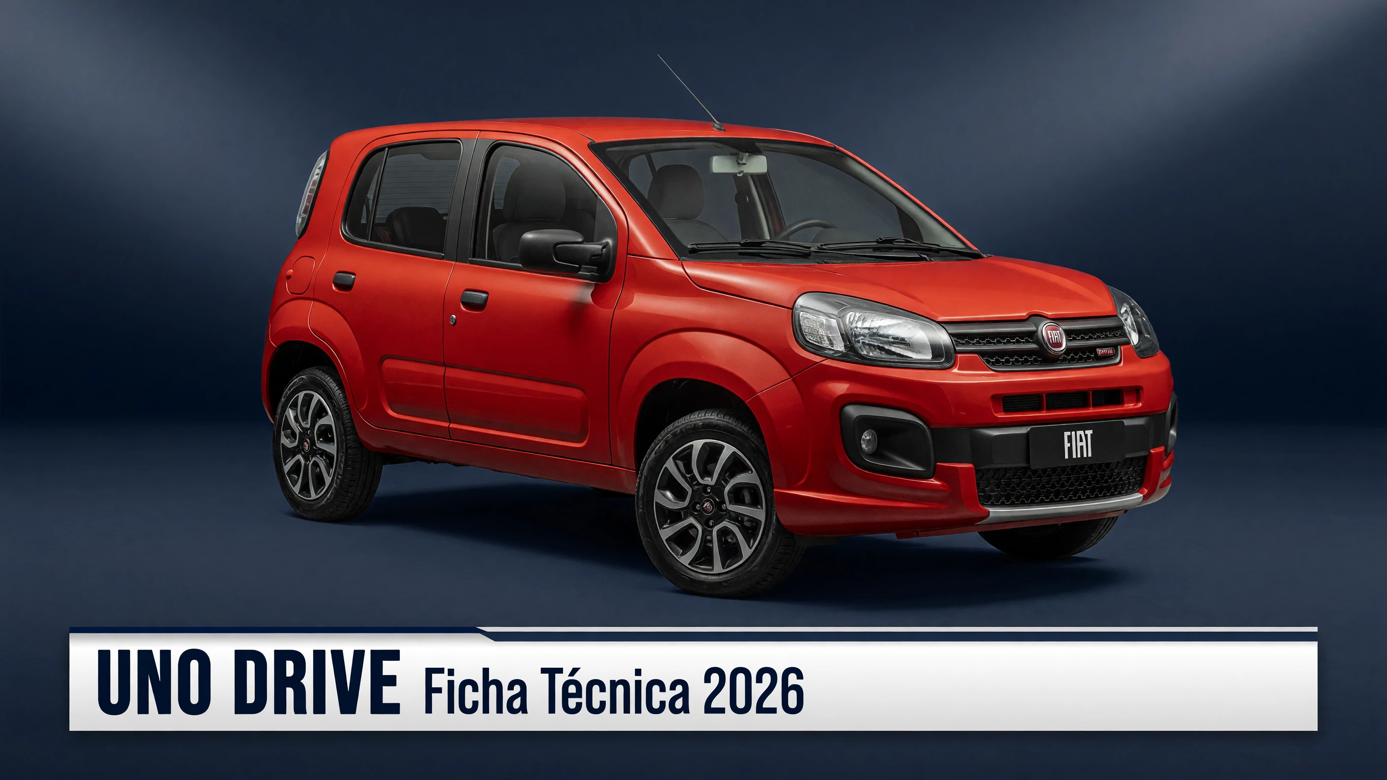 Ficha Técnica Uno Drive 2026: Motor 1.0 Firefly, Consumo e Medidas