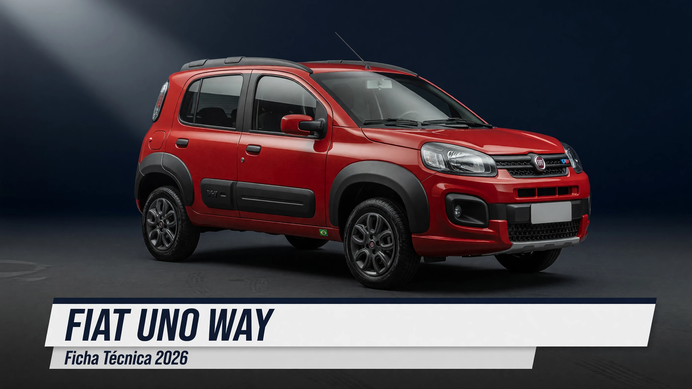 Ficha Técnica Fiat Uno Way 2026: Motores, Consumo e Medidas