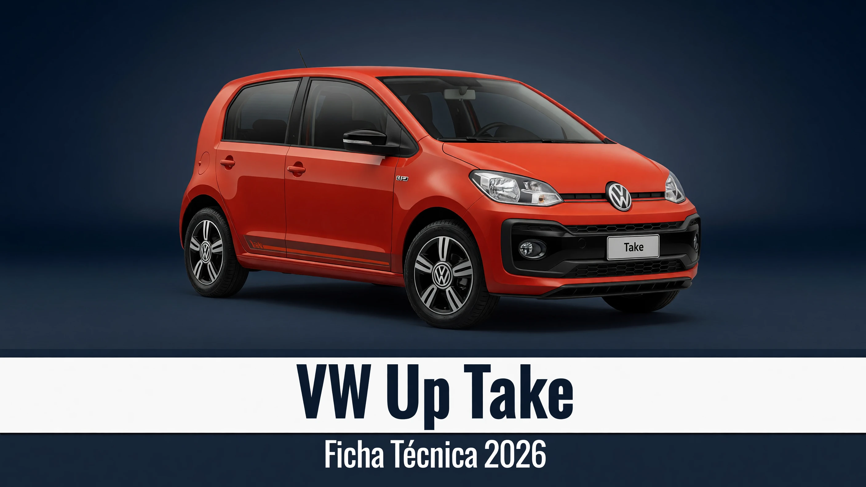 Ficha Técnica VW Up Take 2026: Motor 1.0, Consumo e Medidas