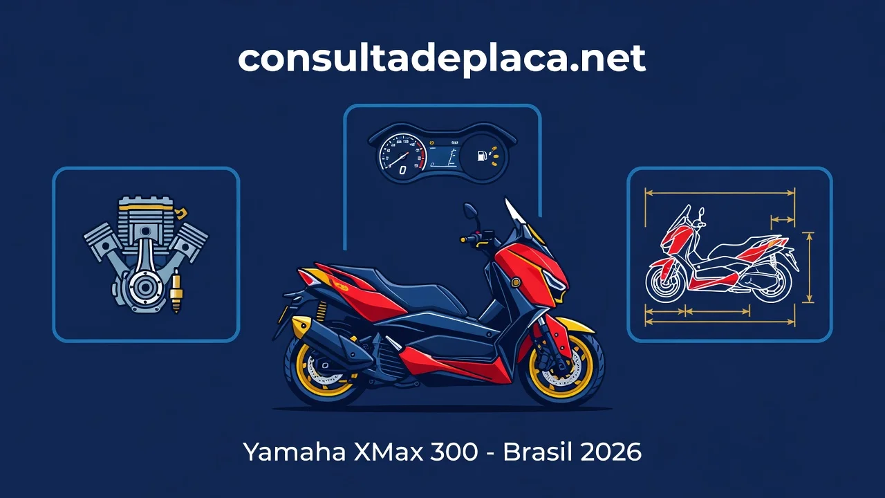Ficha Técnica Yamaha XMax 300 2026: Motor, Consumo e Specs