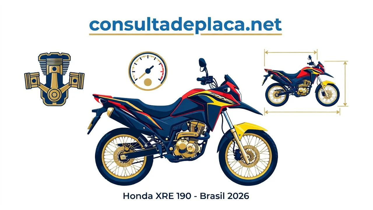 Ficha Técnica Honda XRE 190 2026: Motor, Consumo e Specs