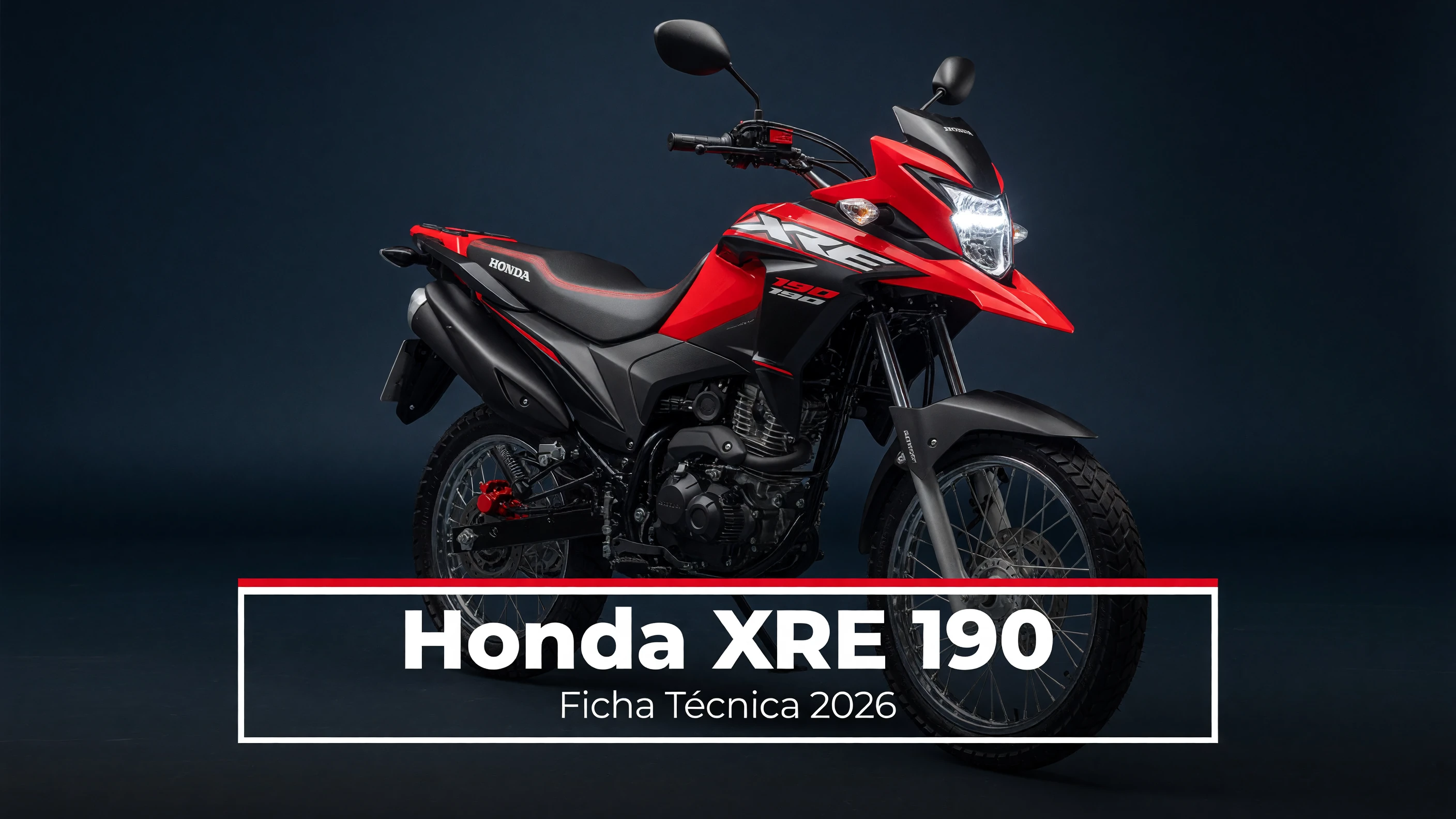 Ficha Técnica Honda XRE 190 2026: Motor, Freios e Tanque
