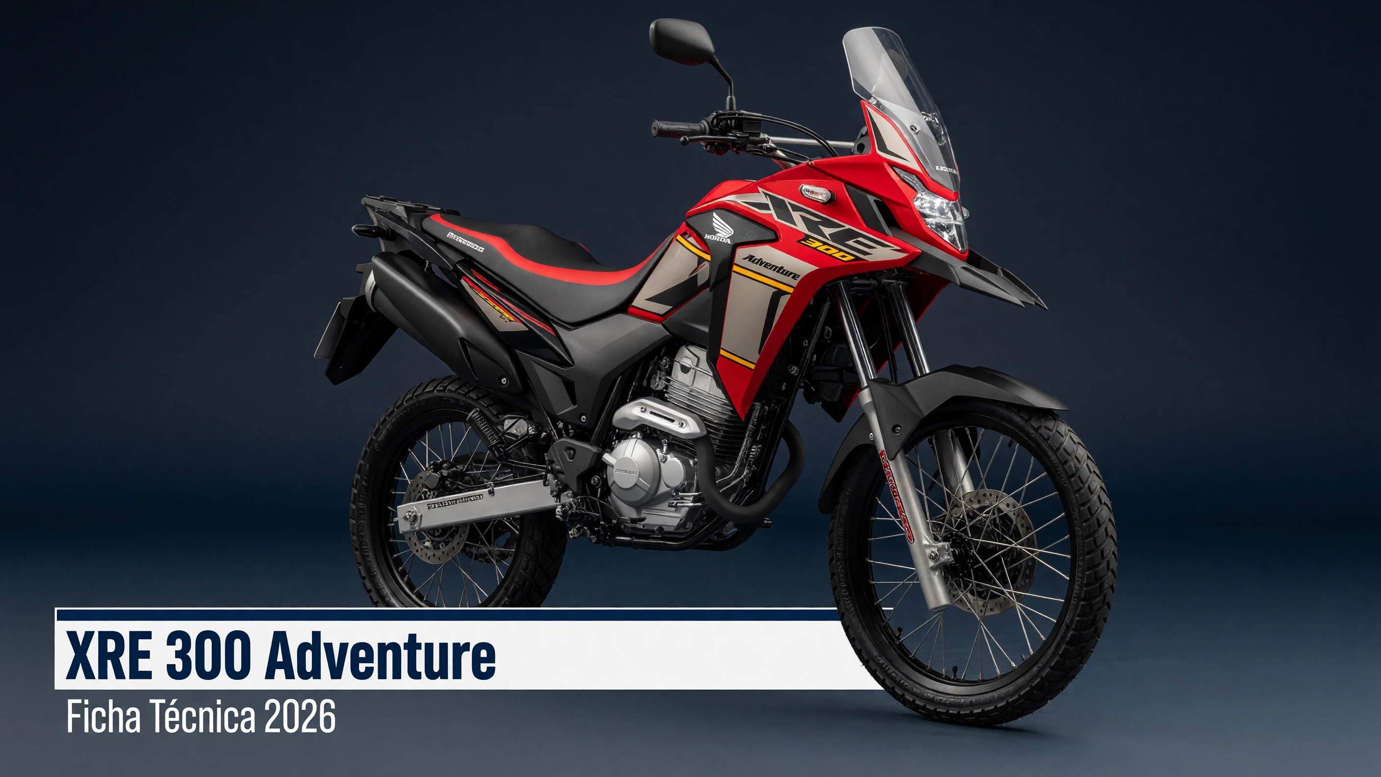 Ficha Técnica XRE 300 Adventure 2026: Motor, Consumo e Medidas
