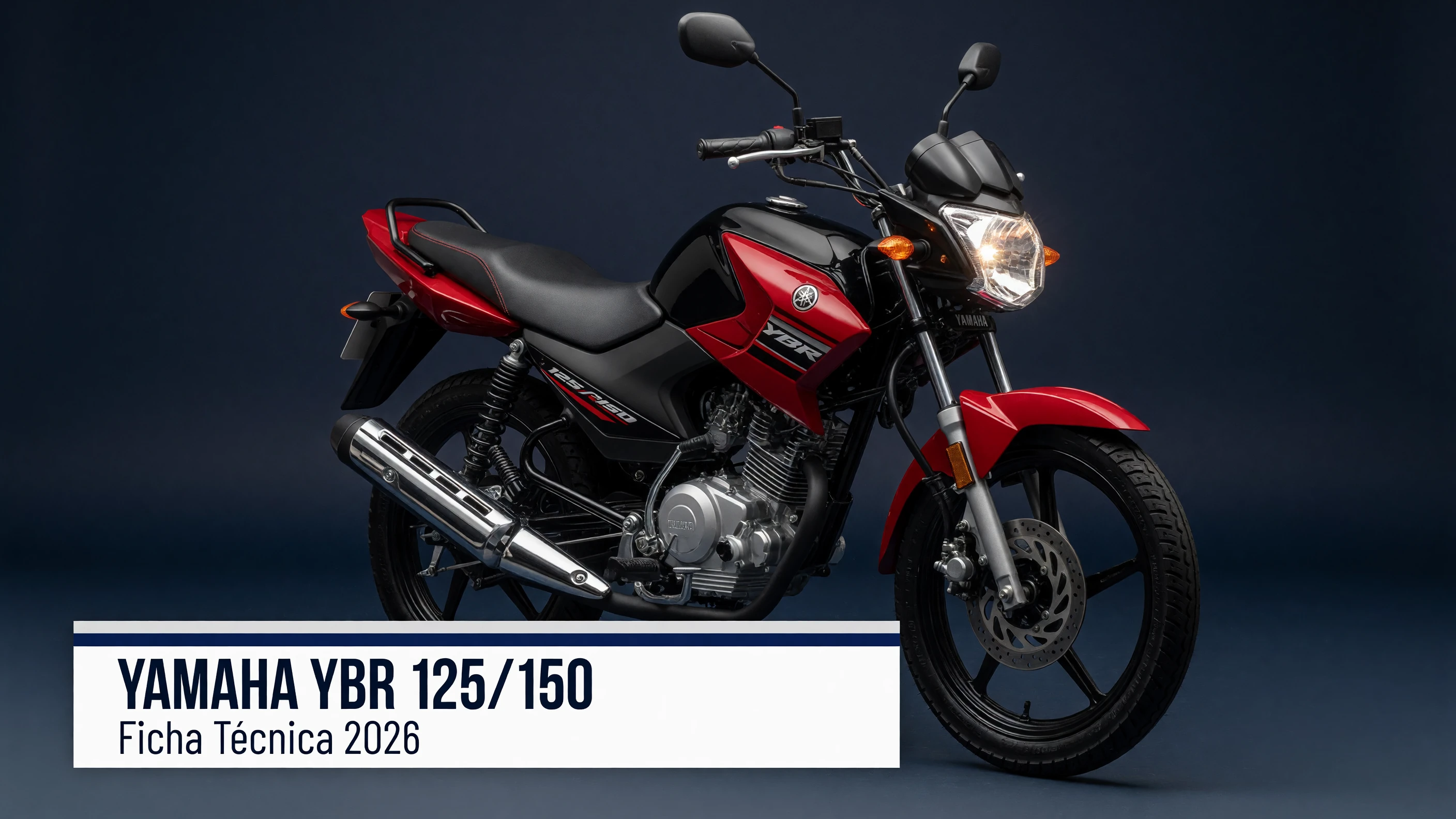 Ficha Técnica Yamaha YBR 125/150 2026: Specs e Consumo