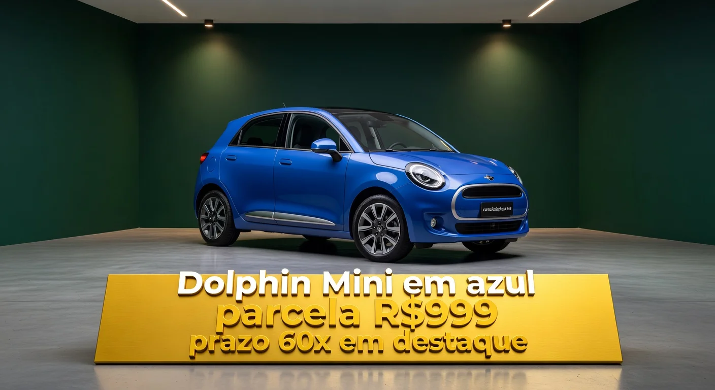 BYD Dolphin Mini 2026: R$ 999/mês — Veja Condições da Campanha Oficial