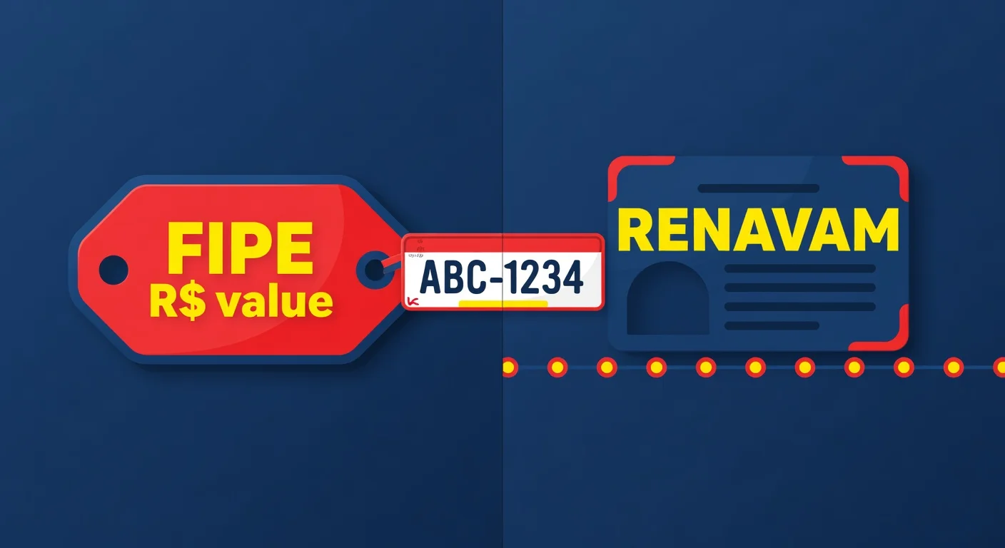 FIPE pela Placa vs RENAVAM: Qual a Diferença e Quando Usar Cada Um (2026)