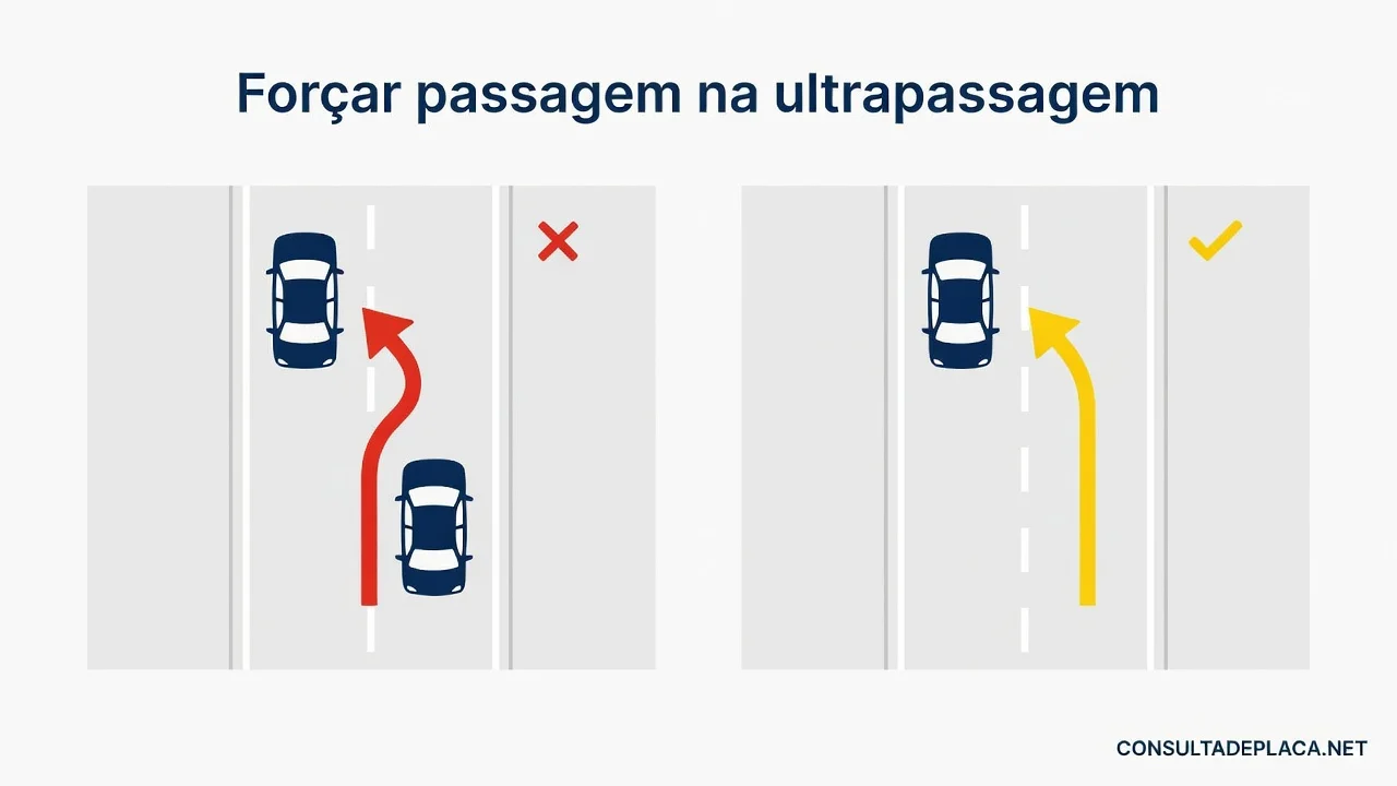 Forçar passagem na ultrapassagem: o que diz o artigo 191 do CTB