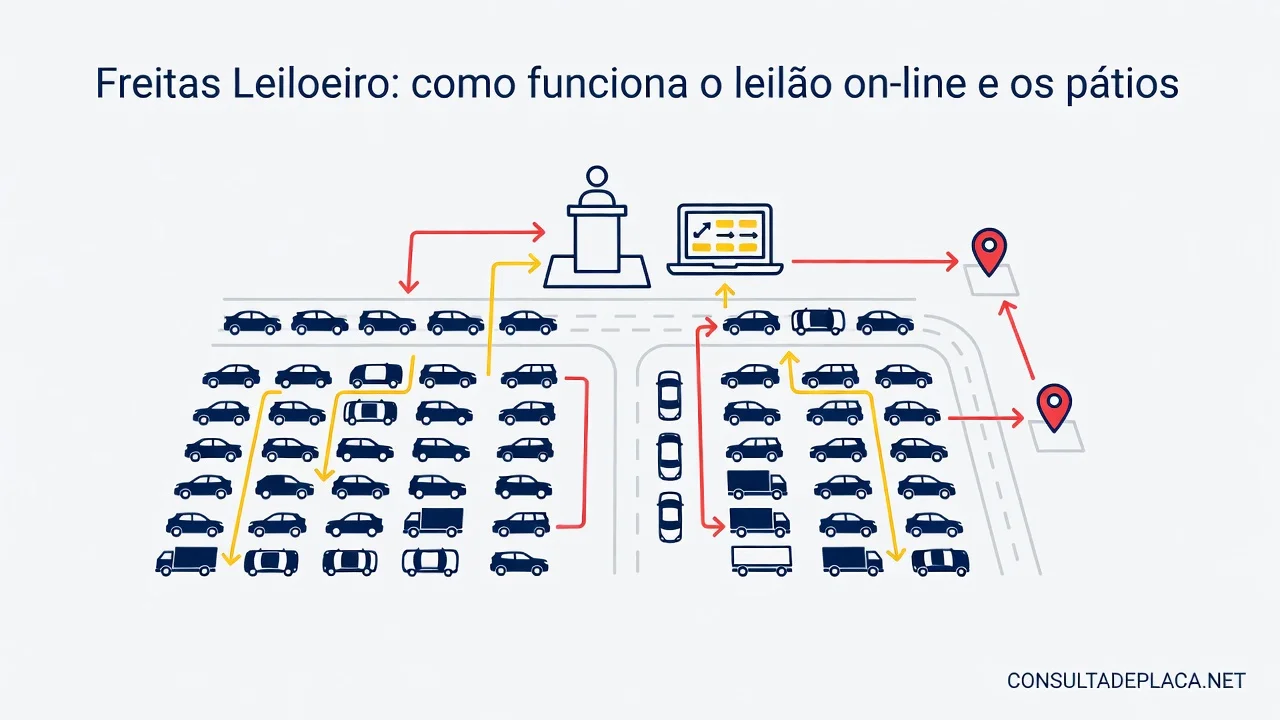 Freitas Leiloeiro: como funciona o leilão on-line e os pátios
