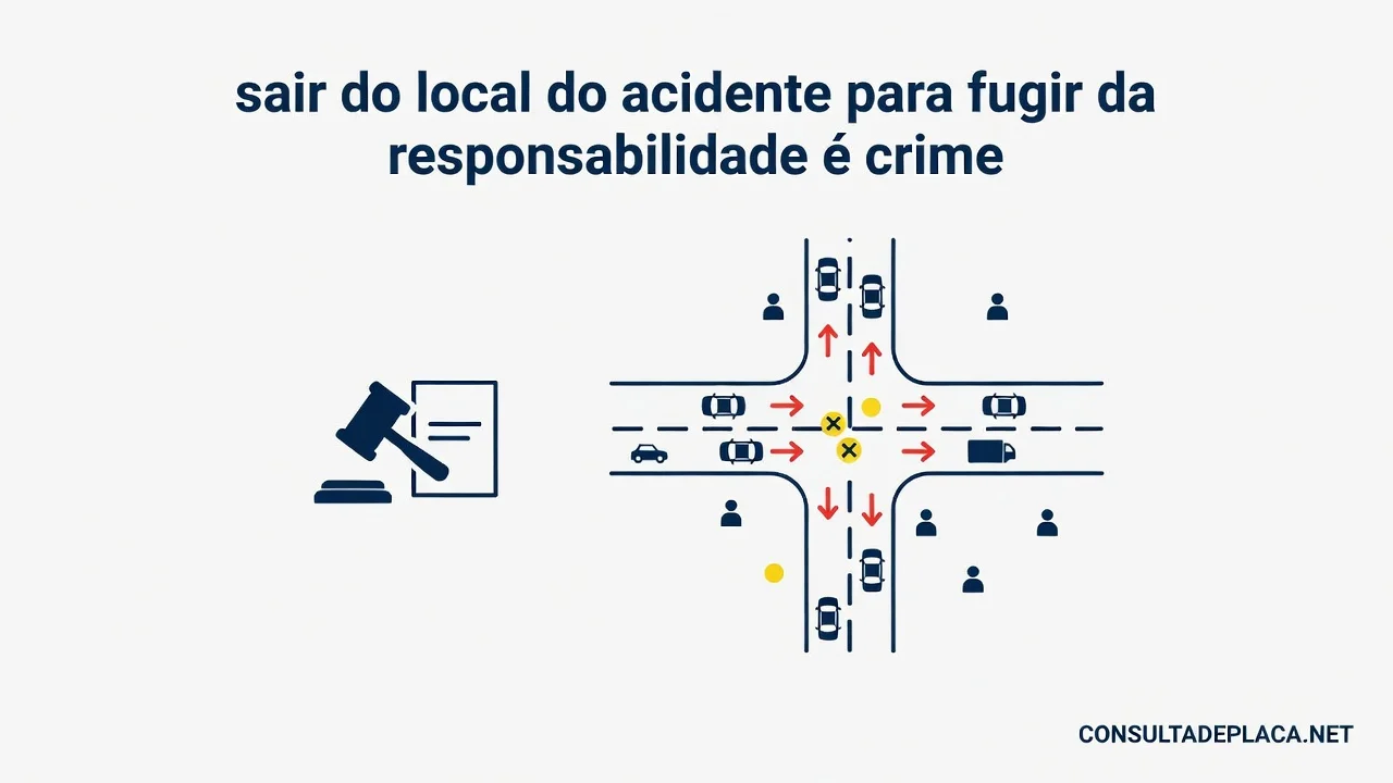 Artigo 305 do CTB: sair do local do acidente para fugir da responsabilidade é crime