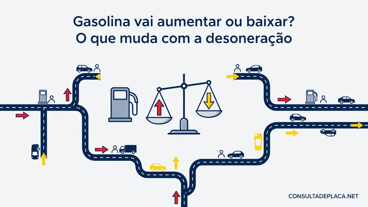 Gasolina vai aumentar ou baixar? O que muda com a desoneração