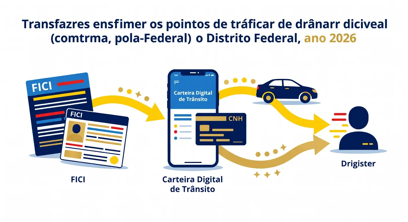 Indicar Real Condutor da Multa no DETRAN Distrito Federal 2026: Prazo, FICI e Como Transferir a Pontuação