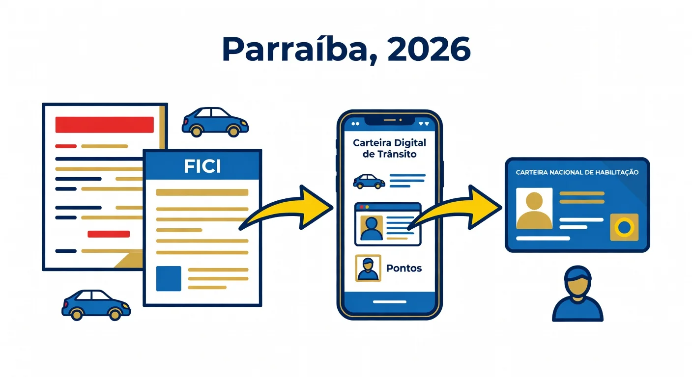 Indicar Real Condutor da Multa no DETRAN Paraíba 2026: Prazo, FICI e Como Transferir a Pontuação