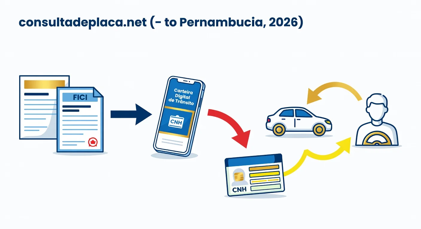 Indicar Real Condutor da Multa no DETRAN Pernambuco 2026: Prazo, FICI e Como Transferir a Pontuação