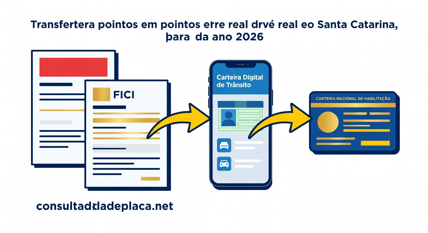 Indicar Real Condutor da Multa no DETRAN Santa Catarina 2026: Prazo, FICI e Como Transferir a Pontuação