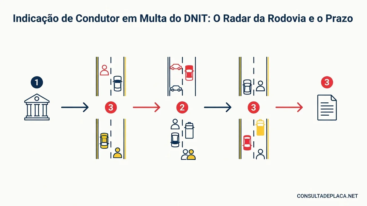 Indicação de Condutor em Multa do DNIT 2026: O Radar da Rodovia e o Prazo