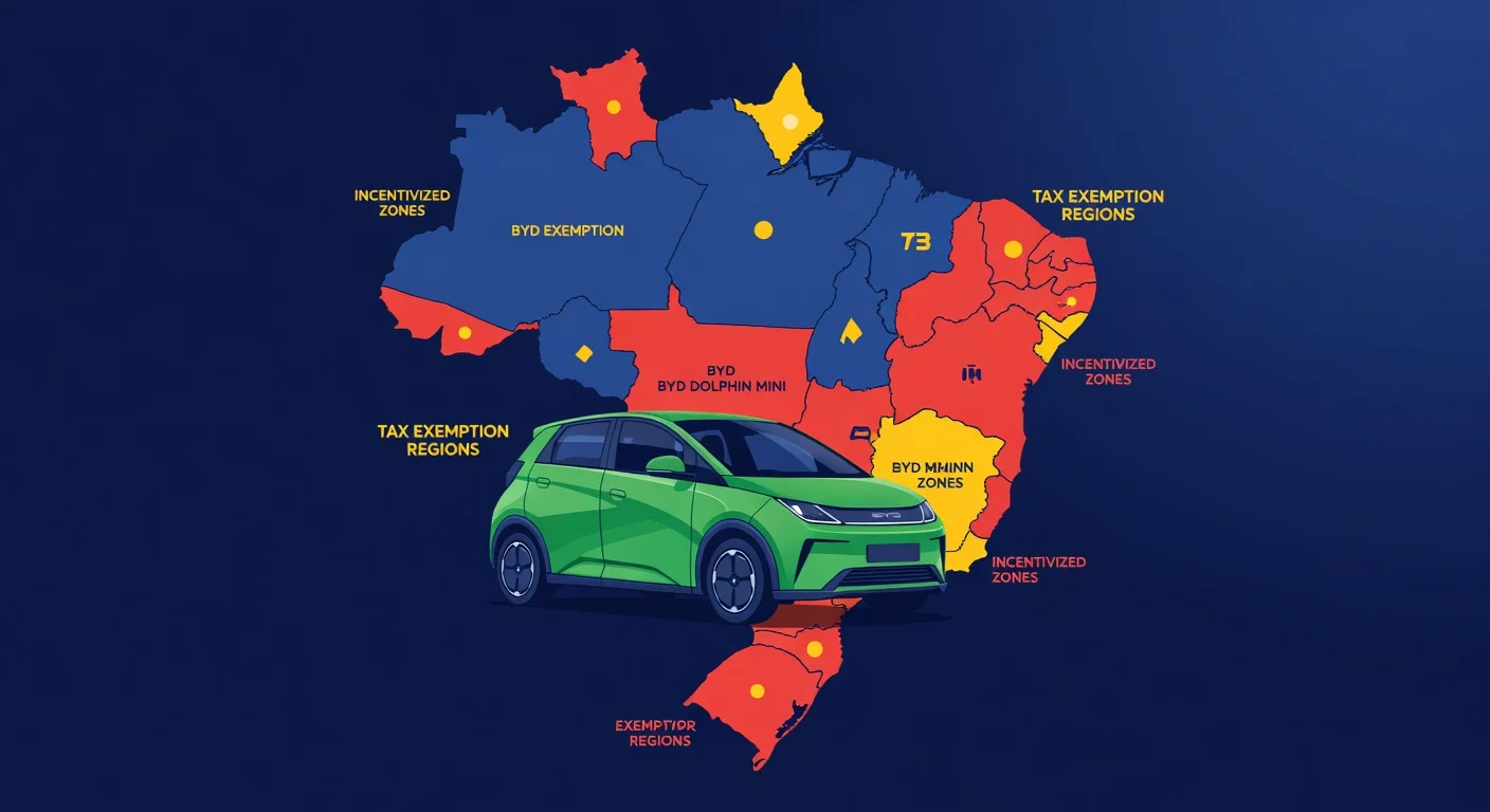 IPVA BYD Dolphin Mini: Isenção por Estado em 2026