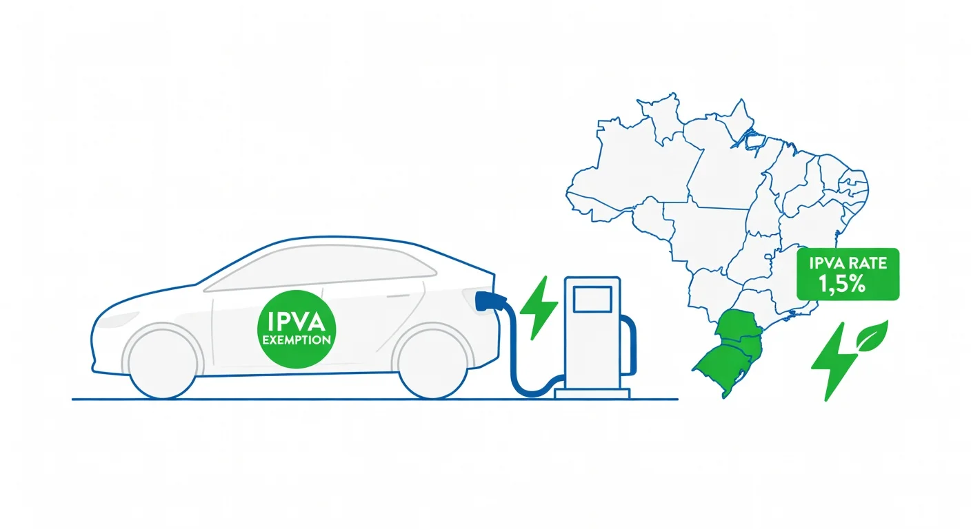 IPVA carro elétrico Alagoas 2026: alíquota 1,5% e como funciona