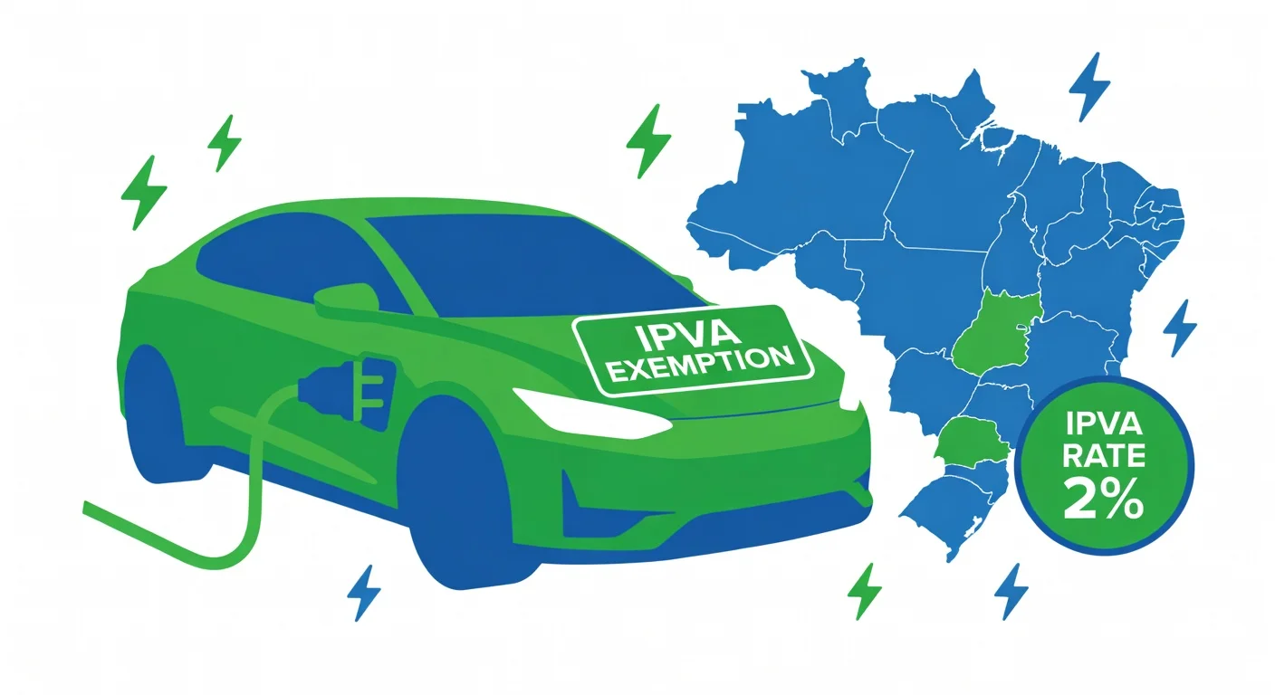 IPVA carro elétrico Piauí 2026: alíquota 2% e como funciona