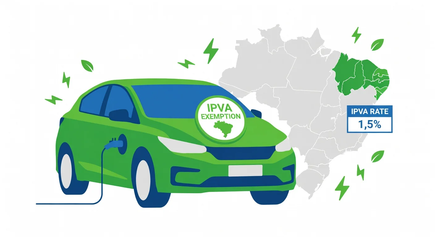 IPVA carro elétrico Rio Grande do Norte 2026: alíquota 1,5% e como funciona