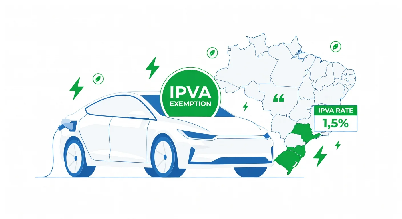 IPVA carro elétrico Sergipe 2026: alíquota 1,5% e como funciona
