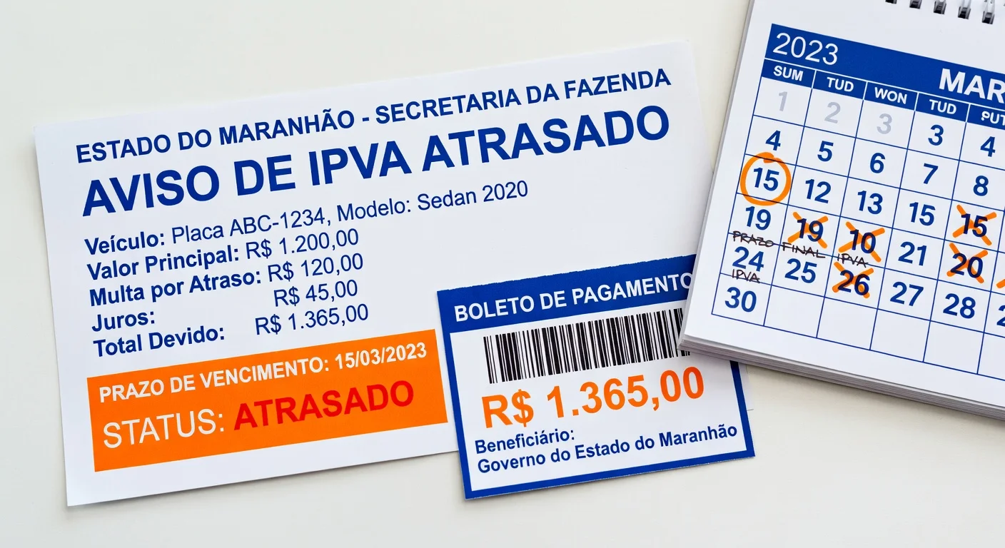 IPVA em Atraso MA: Como Pagar e Evitar Execução Fiscal