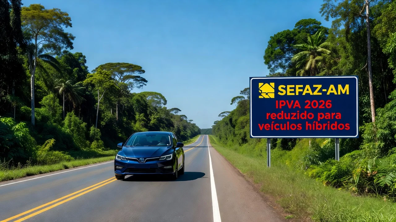 IPVA Carro Híbrido Amazonas 2026: Alíquota 1,5% e Calendário