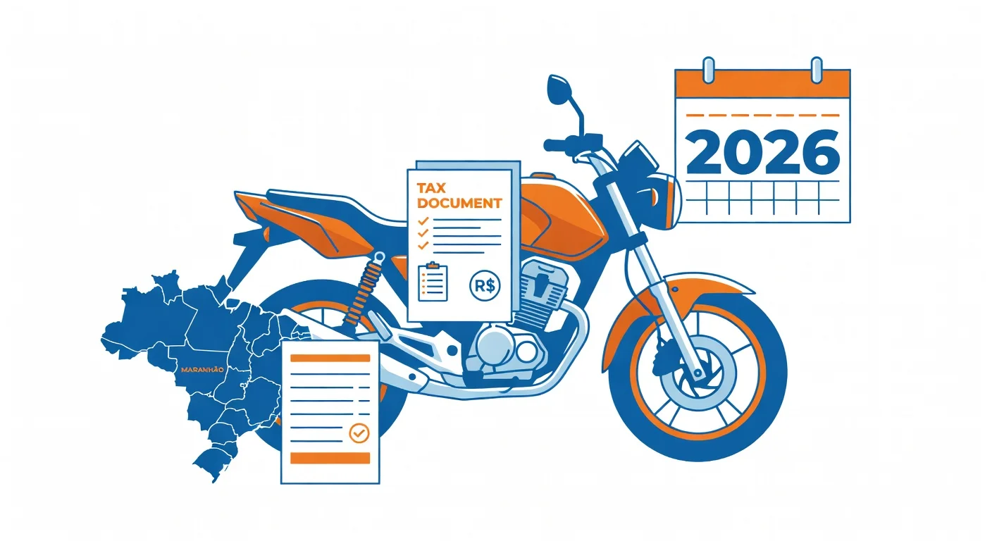 IPVA de Moto Maranhão 2026: alíquota, como pagar e isenções