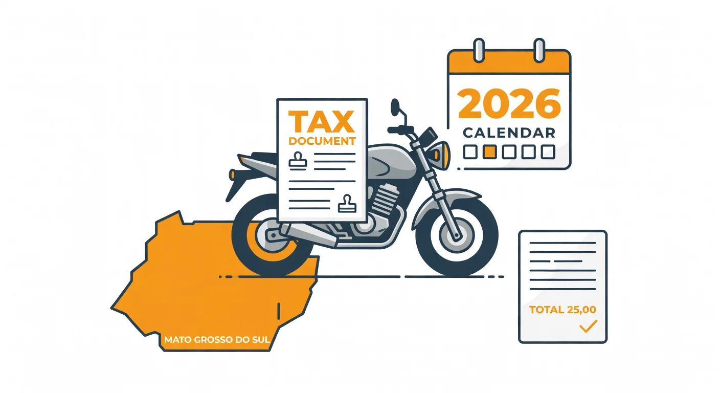IPVA de Moto Mato Grosso do Sul 2026: alíquota, como pagar e isenções