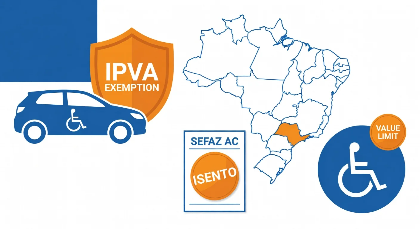 Isenção IPVA PCD Acre 2026: quem tem direito e como solicitar