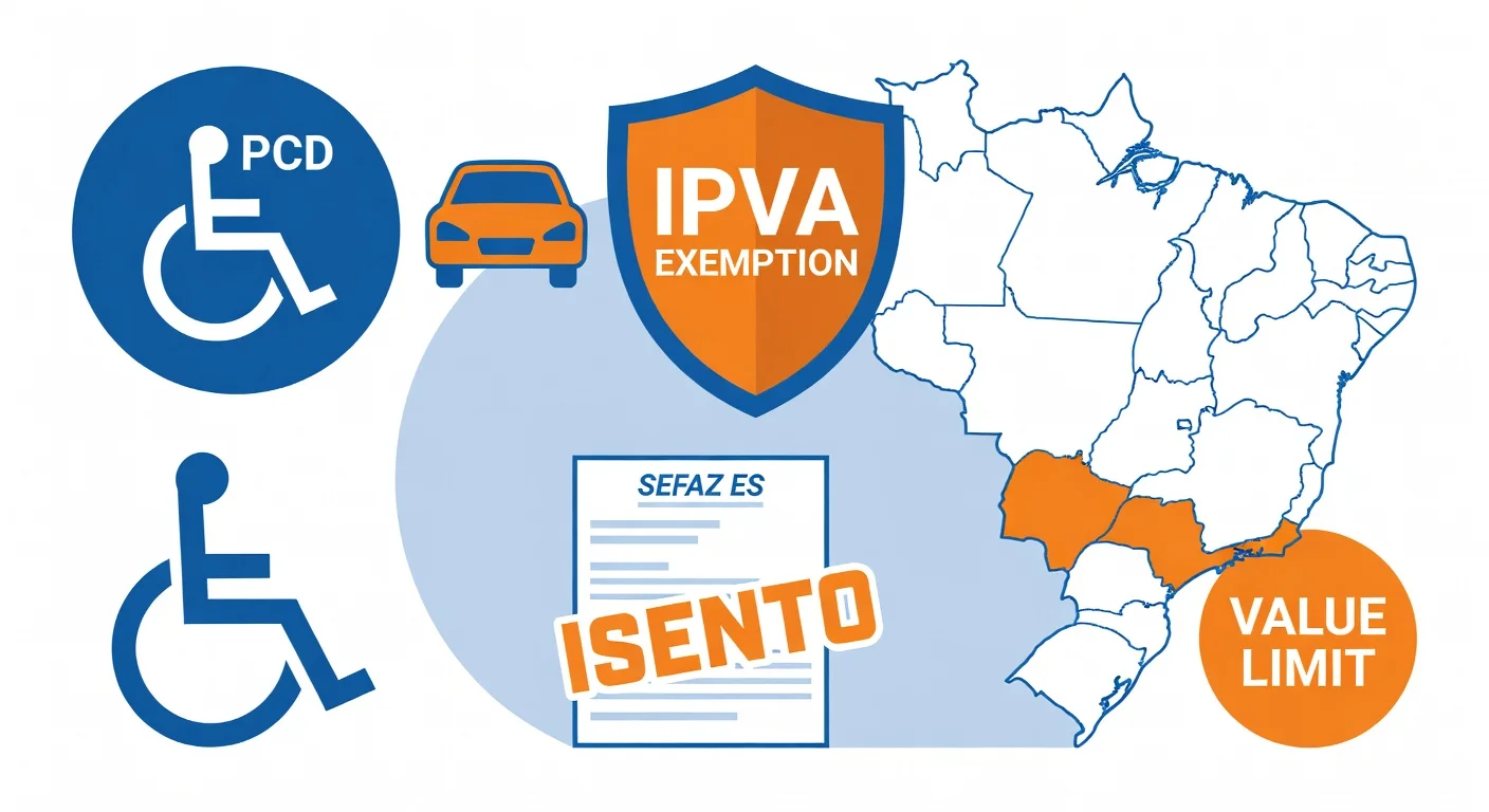 Isenção IPVA PCD Espírito Santo 2026: quem tem direito e como solicitar