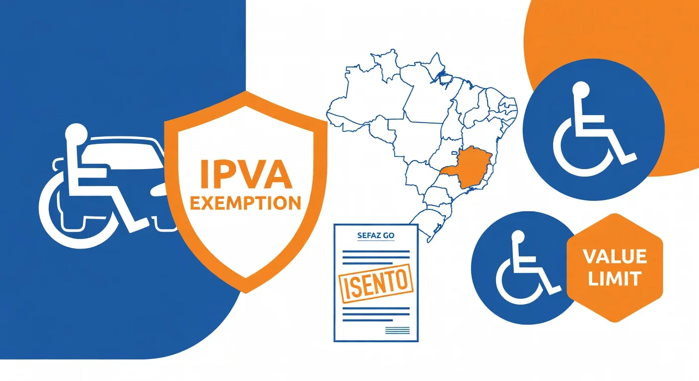 Isenção IPVA PCD Goiás 2026: quem tem direito e como solicitar