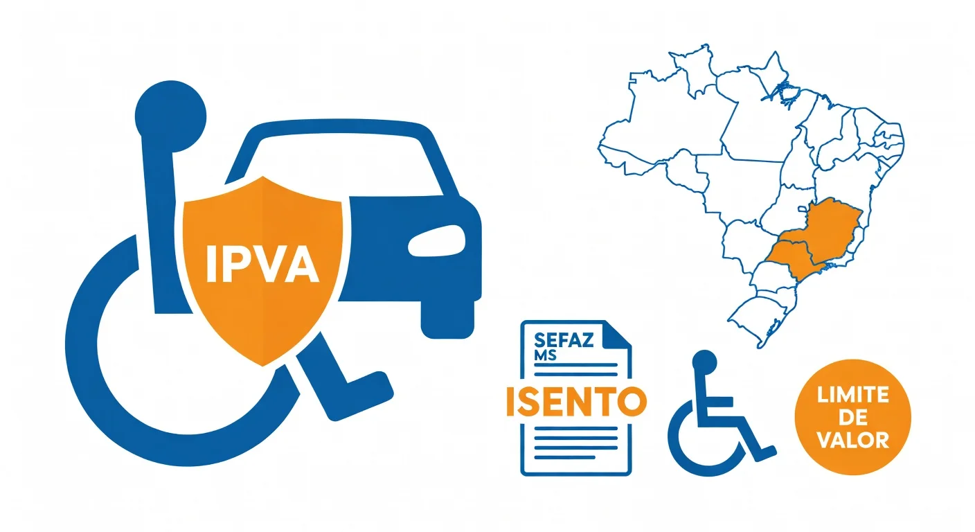 Isenção IPVA PCD Mato Grosso do Sul 2026: quem tem direito e como solicitar