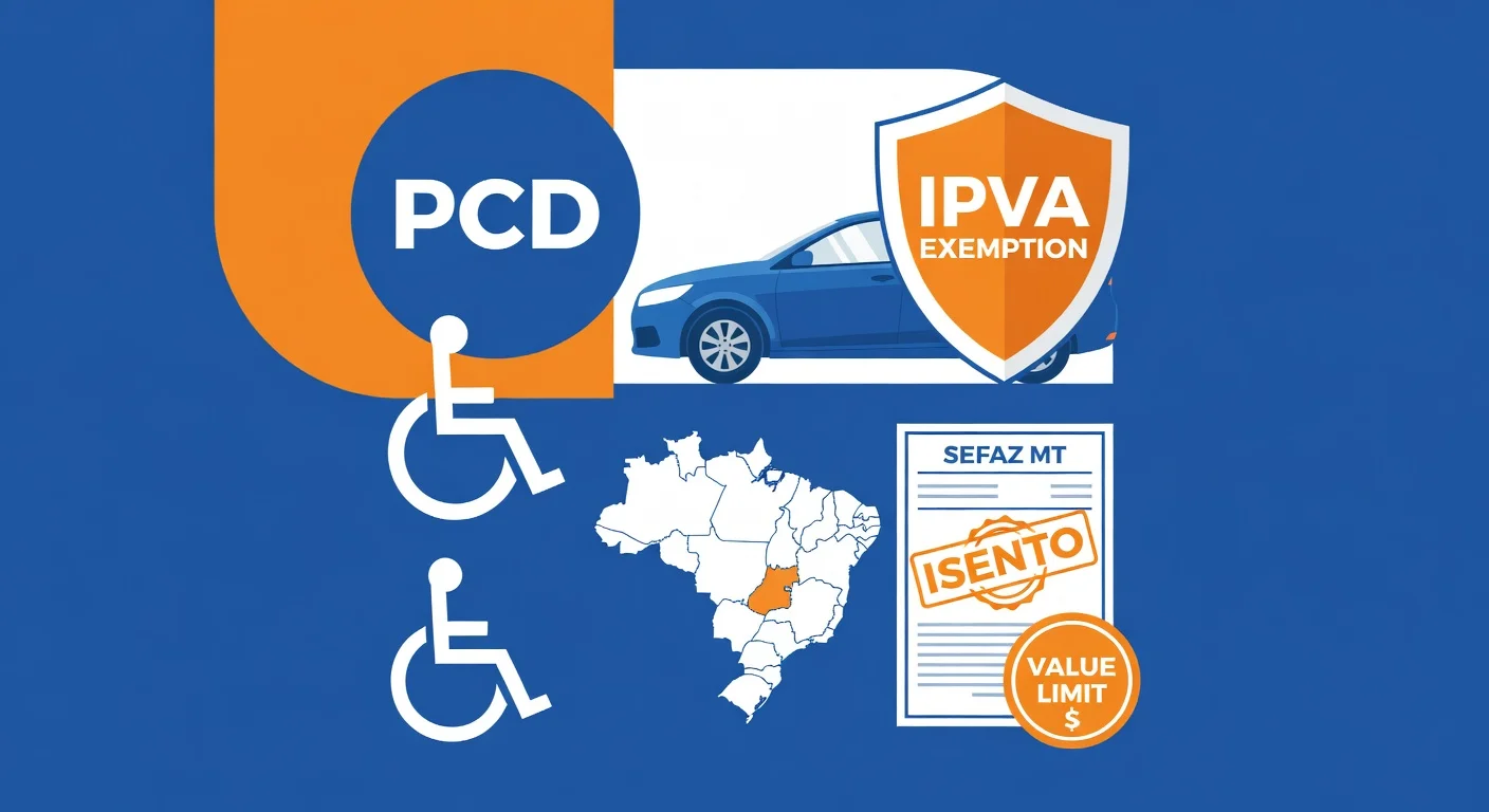 Isenção IPVA PCD Mato Grosso 2026: quem tem direito e como solicitar