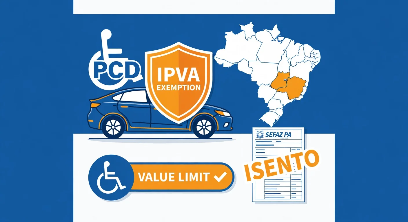 Isenção IPVA PCD Pará 2026: quem tem direito e como solicitar