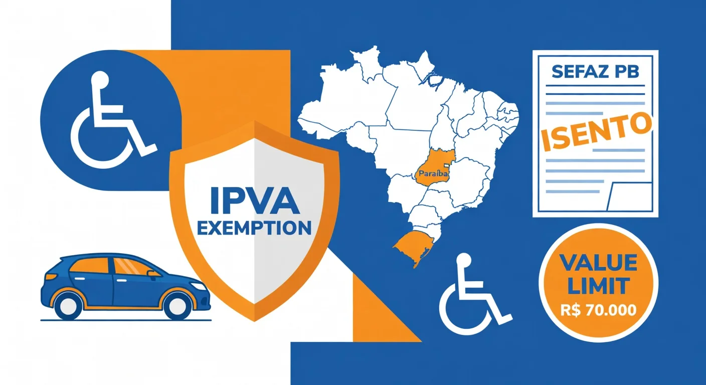 Isenção IPVA PCD Paraíba 2026: quem tem direito e como solicitar