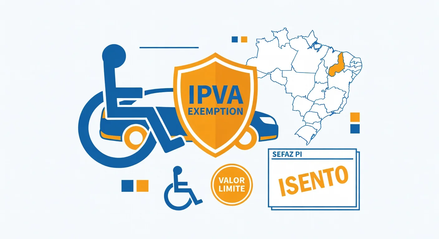 Isenção IPVA PCD Piauí 2026: quem tem direito e como solicitar