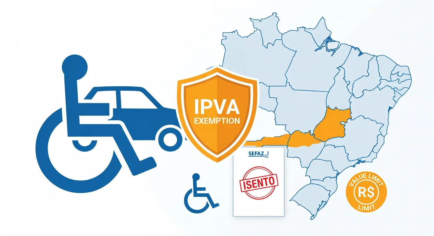 Isenção IPVA PCD Rio de Janeiro 2026: quem tem direito e como solicitar