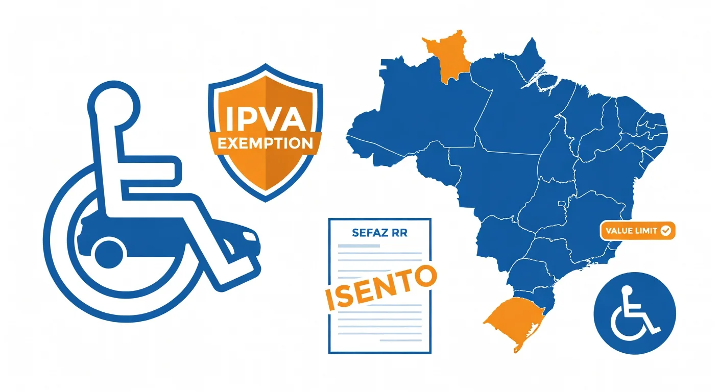 Isenção IPVA PCD Roraima 2026: quem tem direito e como solicitar