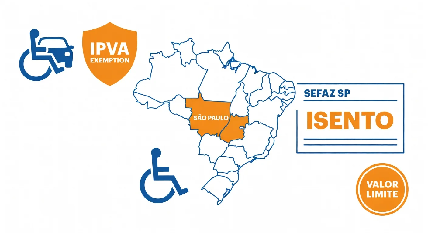 Isenção IPVA PCD São Paulo 2026: quem tem direito e como solicitar