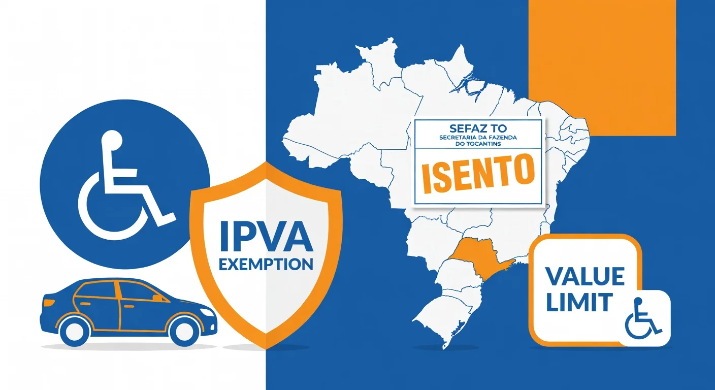 Isenção IPVA PCD Tocantins 2026: quem tem direito e como solicitar