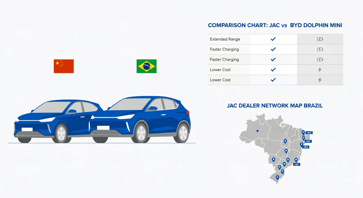 JAC E-JS1 e EV40 2026: carros elétricos chineses no Brasil