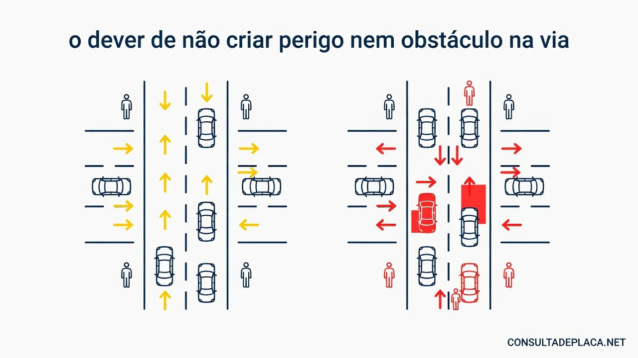 Artigo 26 do CTB: o dever de não criar perigo nem obstáculo na via