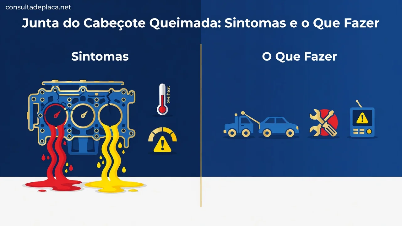 Junta do Cabeçote Queimada Sintomas e o Que Fazer