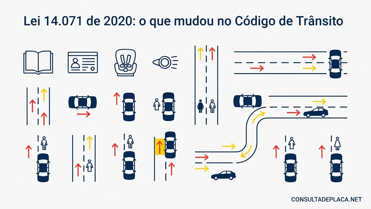 Lei 14.071 de 2020: o que mudou no Código de Trânsito