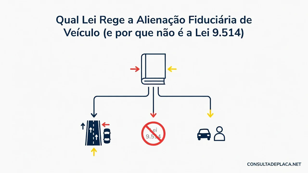 Qual Lei Rege a Alienação Fiduciária de Veículo (e por que não é a Lei 9.514)