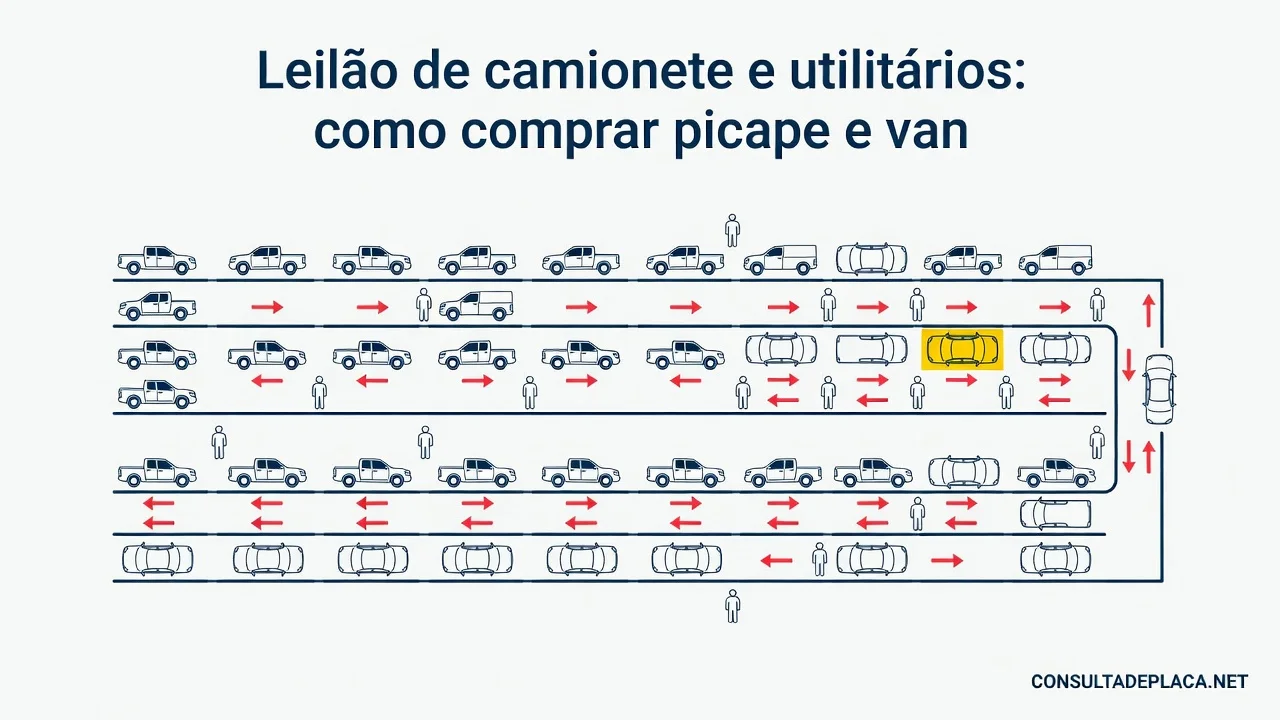 Leilão de camionete e utilitários: como comprar picape e van