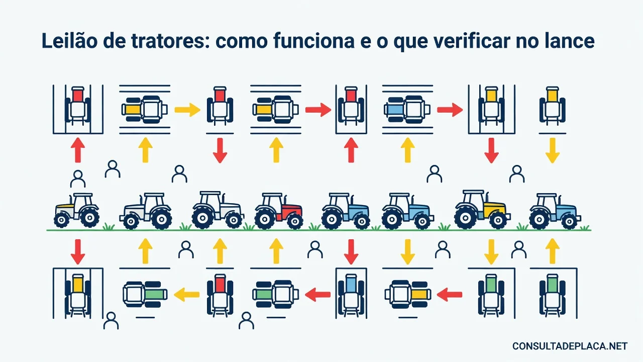 Leilão de tratores: como funciona e o que verificar no lance
