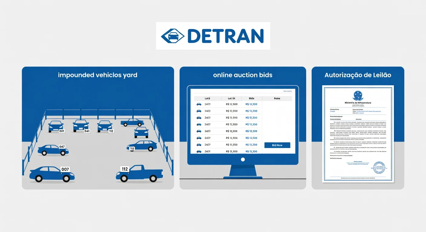Leilão do DETRAN 2026: como participar e dar lances online