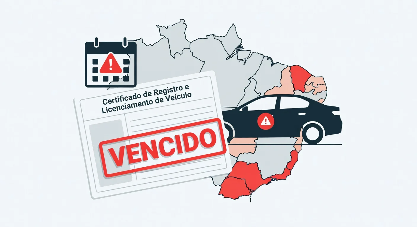 Licenciamento atrasado Paraíba 2026: multa, riscos e como regularizar