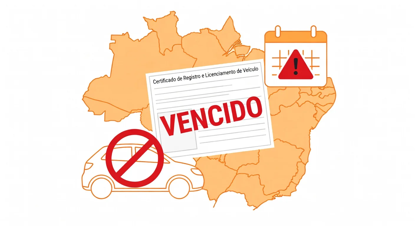 Licenciamento atrasado Piauí 2026: multa, riscos e como regularizar